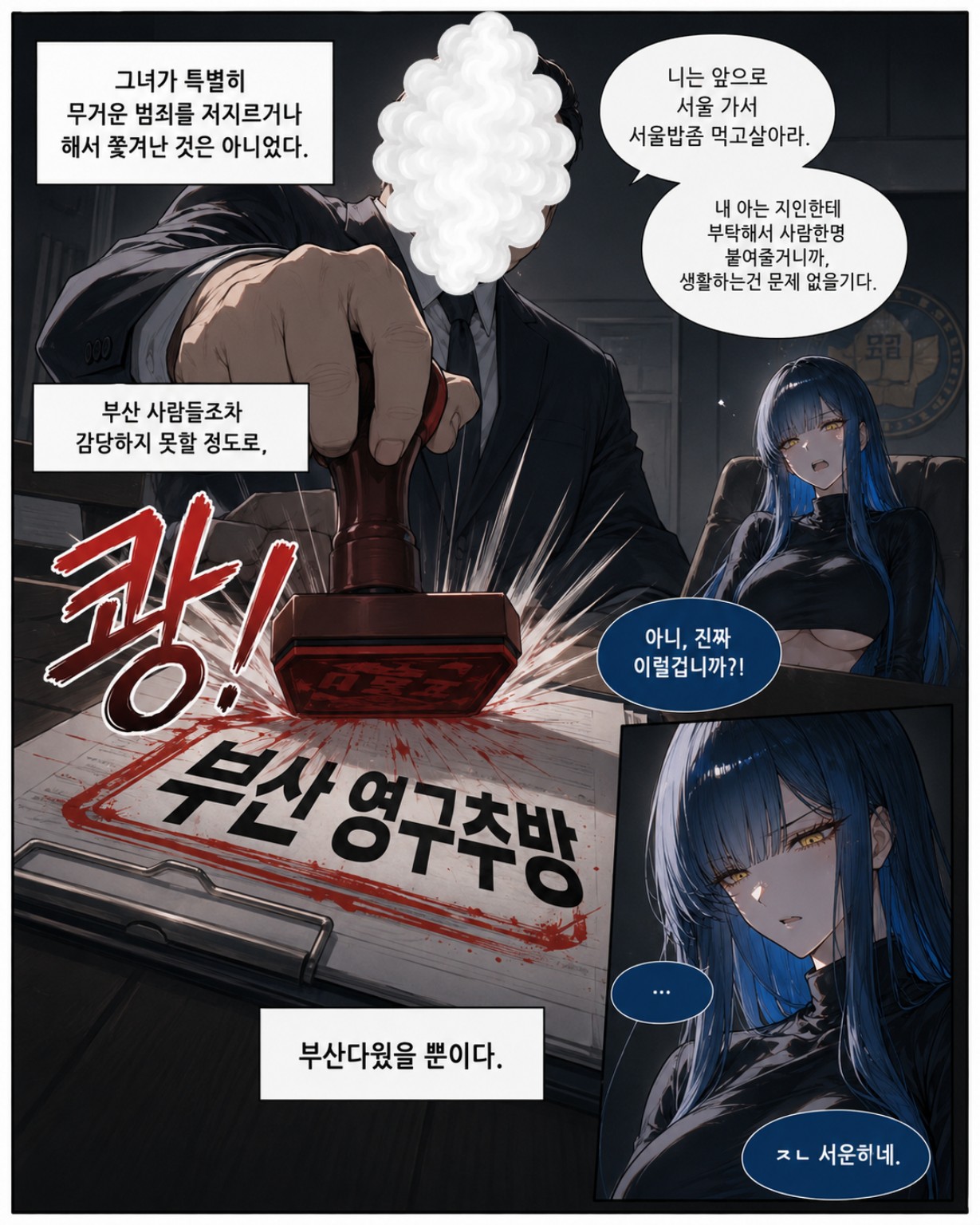 강청 인트로 웹툰 8번째 컷